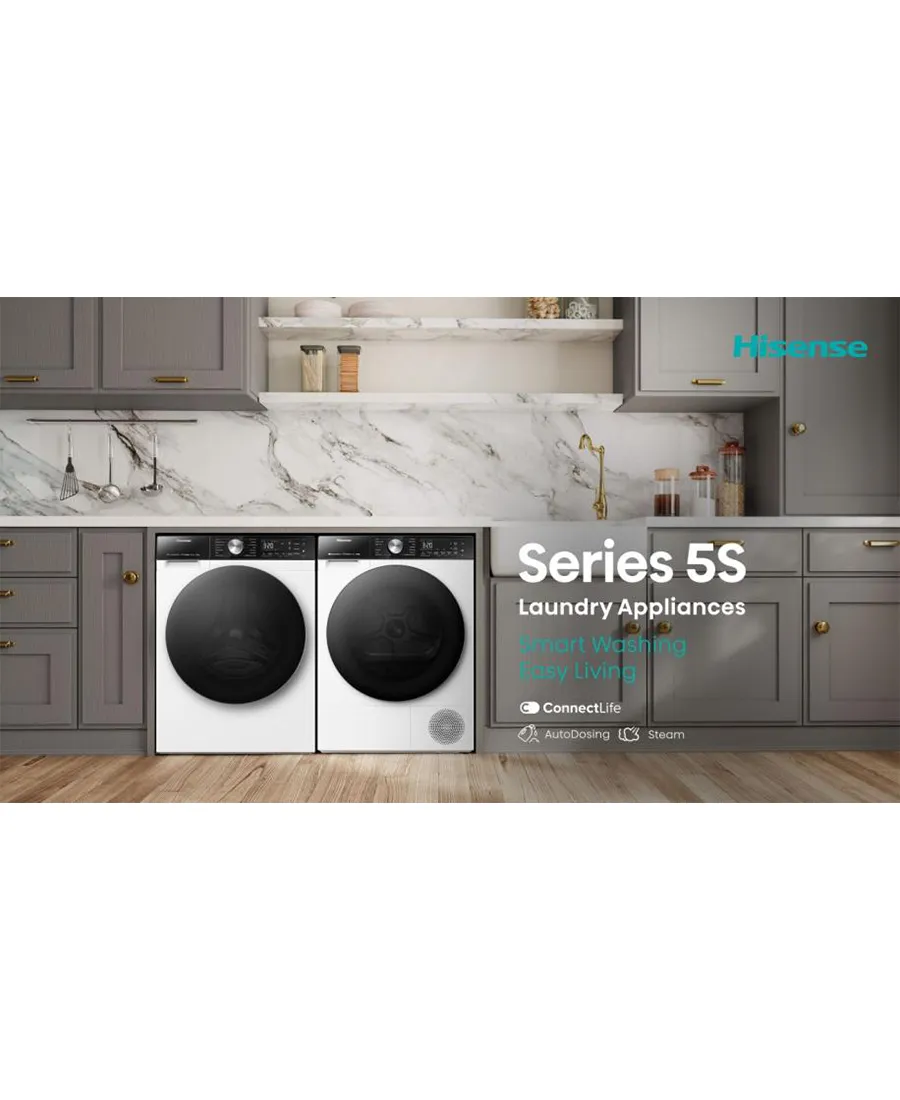 5S Series 10 kg WiFi Heat Pump Tumble Dryer | Black