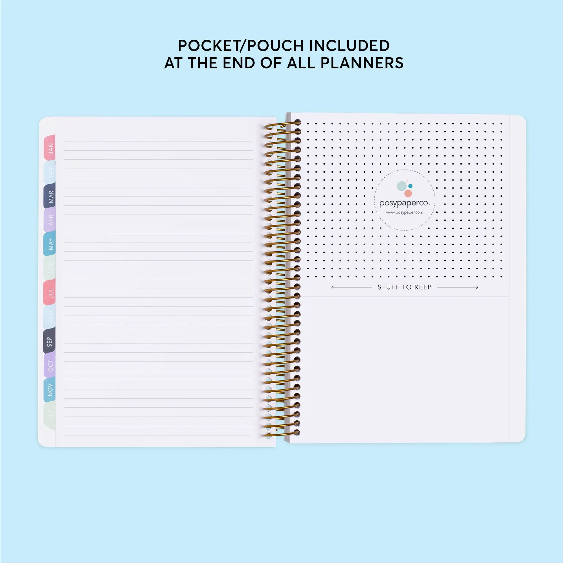 6x9 Fitness Planner - Blue Color Block