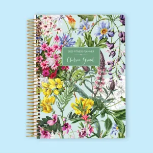 6x9 Fitness Planner - Colorful Florals Green