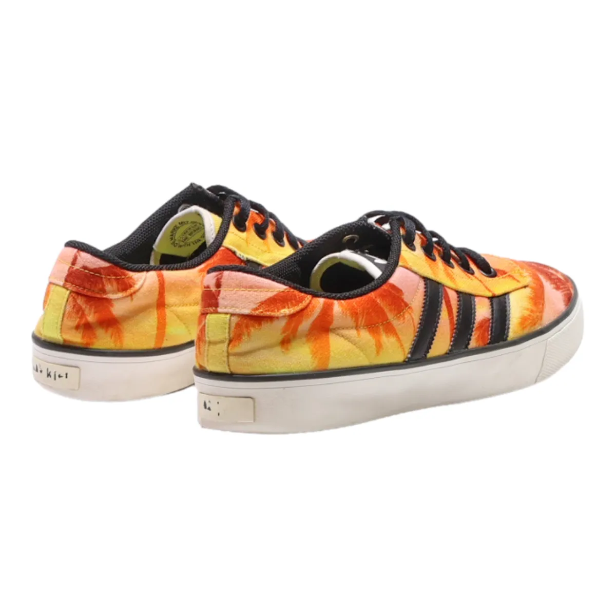 ADIDAS Low Top Trainers Orange Canvas Mens UK 10.5