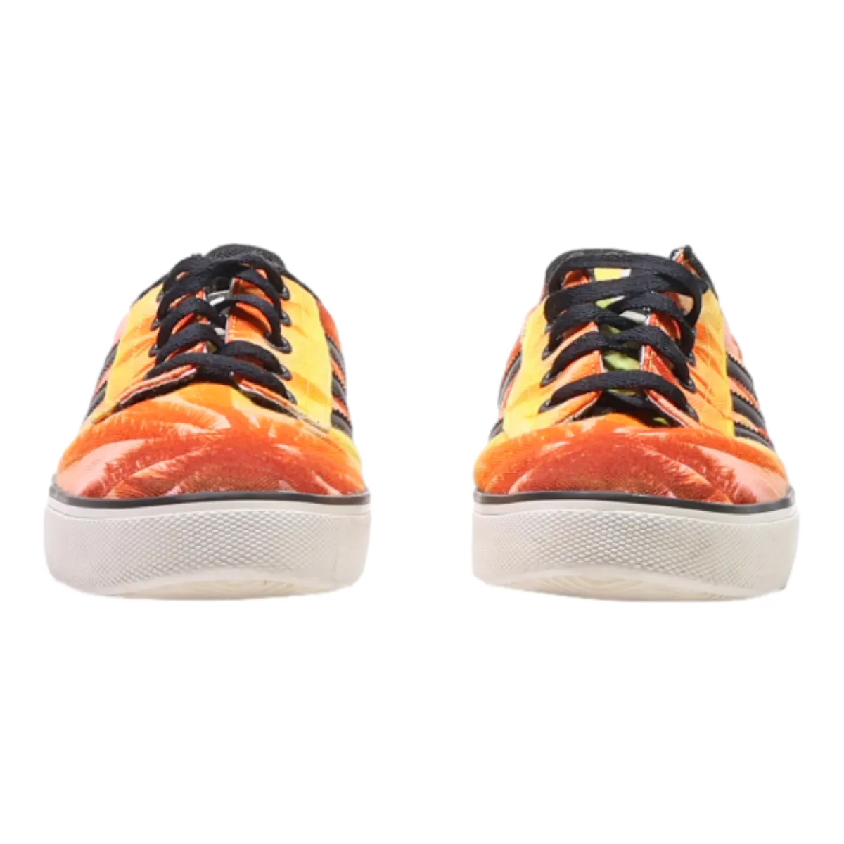 ADIDAS Low Top Trainers Orange Canvas Mens UK 10.5