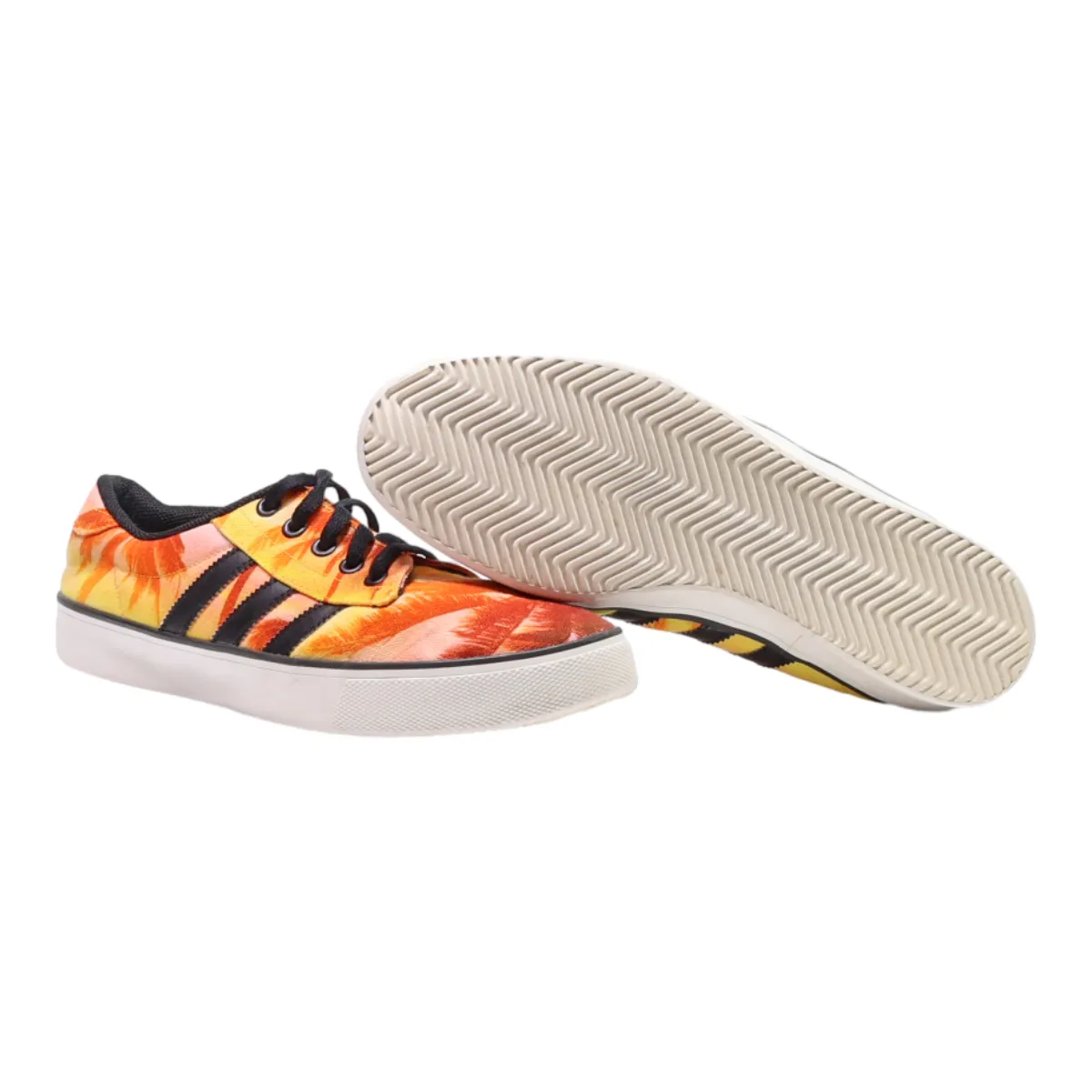 ADIDAS Low Top Trainers Orange Canvas Mens UK 10.5
