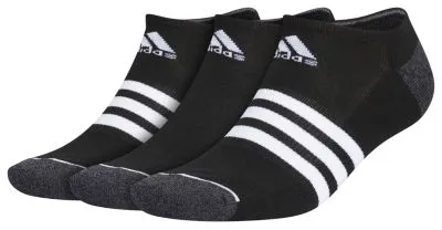 adidas Men's Cushioned 3-Stripe 3.0 3-Pack No Show Socks