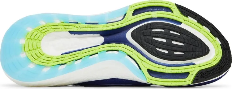 Adidas UltraBoost 22 'Legacy Indigo Solar Yellow' sneakers, blue