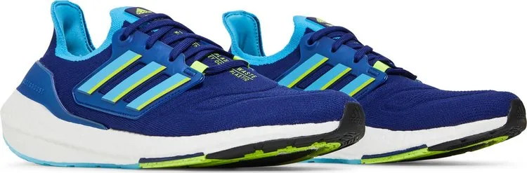 Adidas UltraBoost 22 'Legacy Indigo Solar Yellow' sneakers, blue