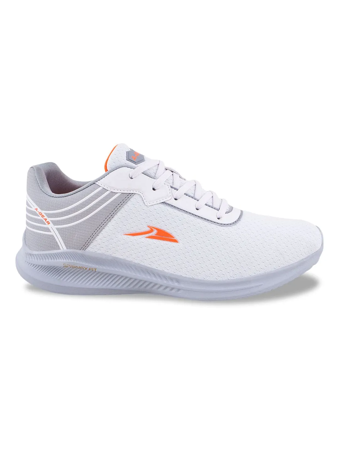 AGR-004 White Men's Sports Shoes