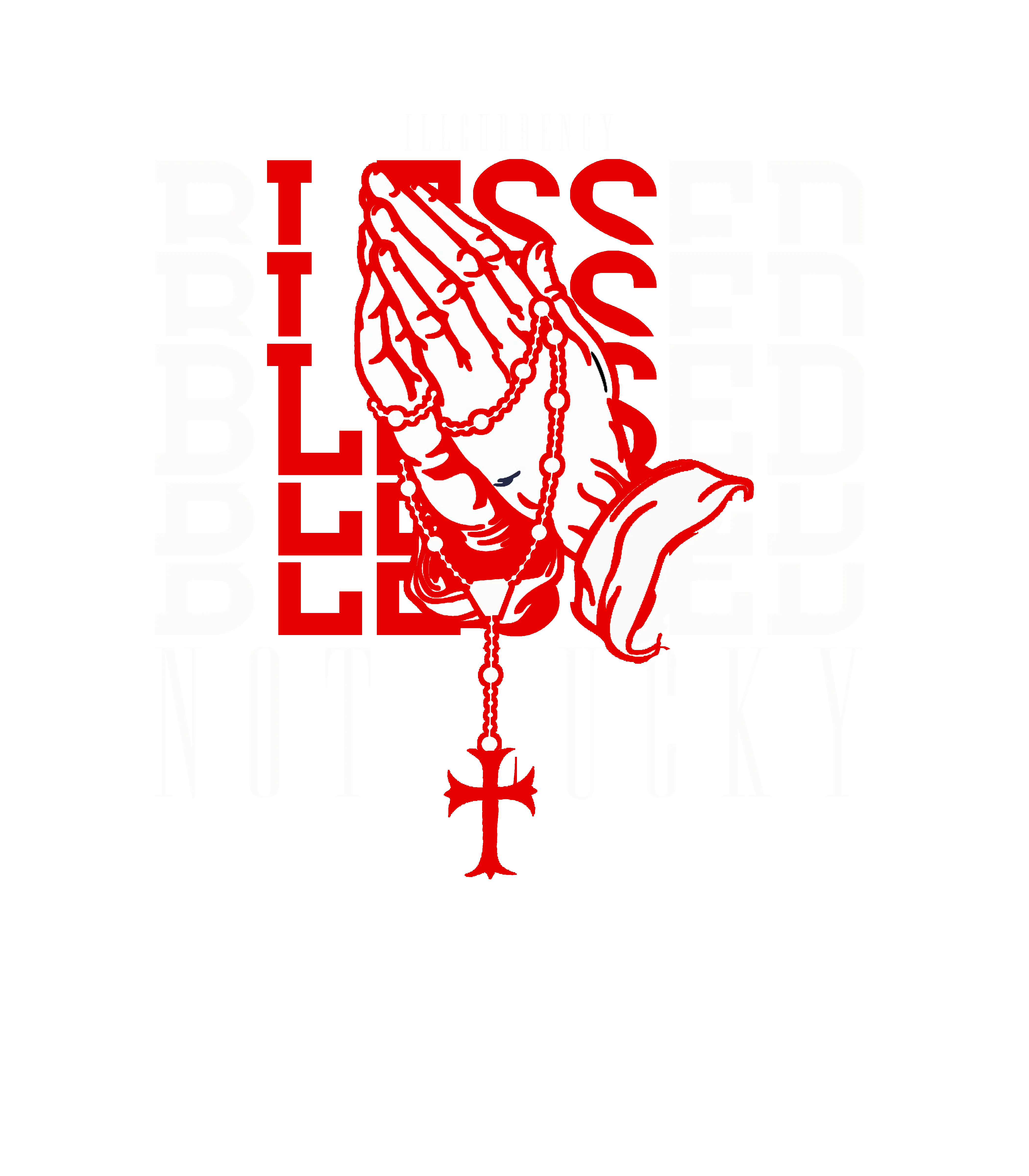 Air Jordan 11 Bred Velvet Black T-Shirt (Blessed not lucky)| illcurrency