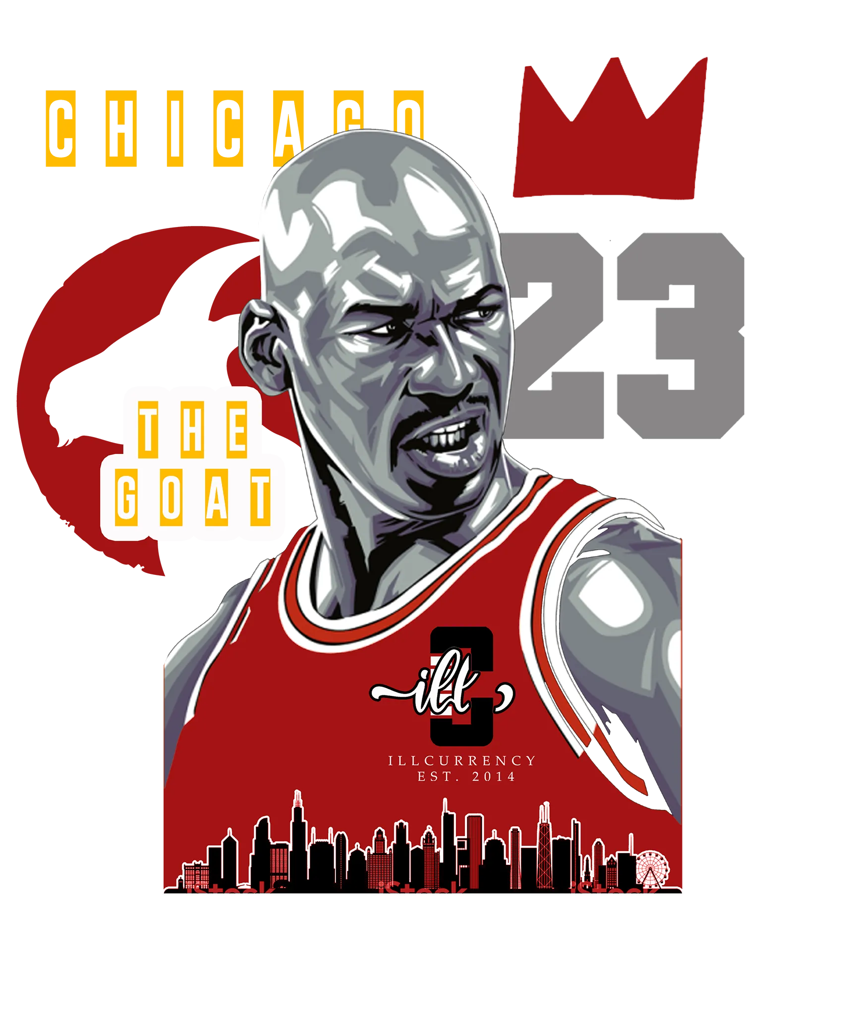 Air Jordan 3 “Cardinal” White T-Shirt (The Goat)