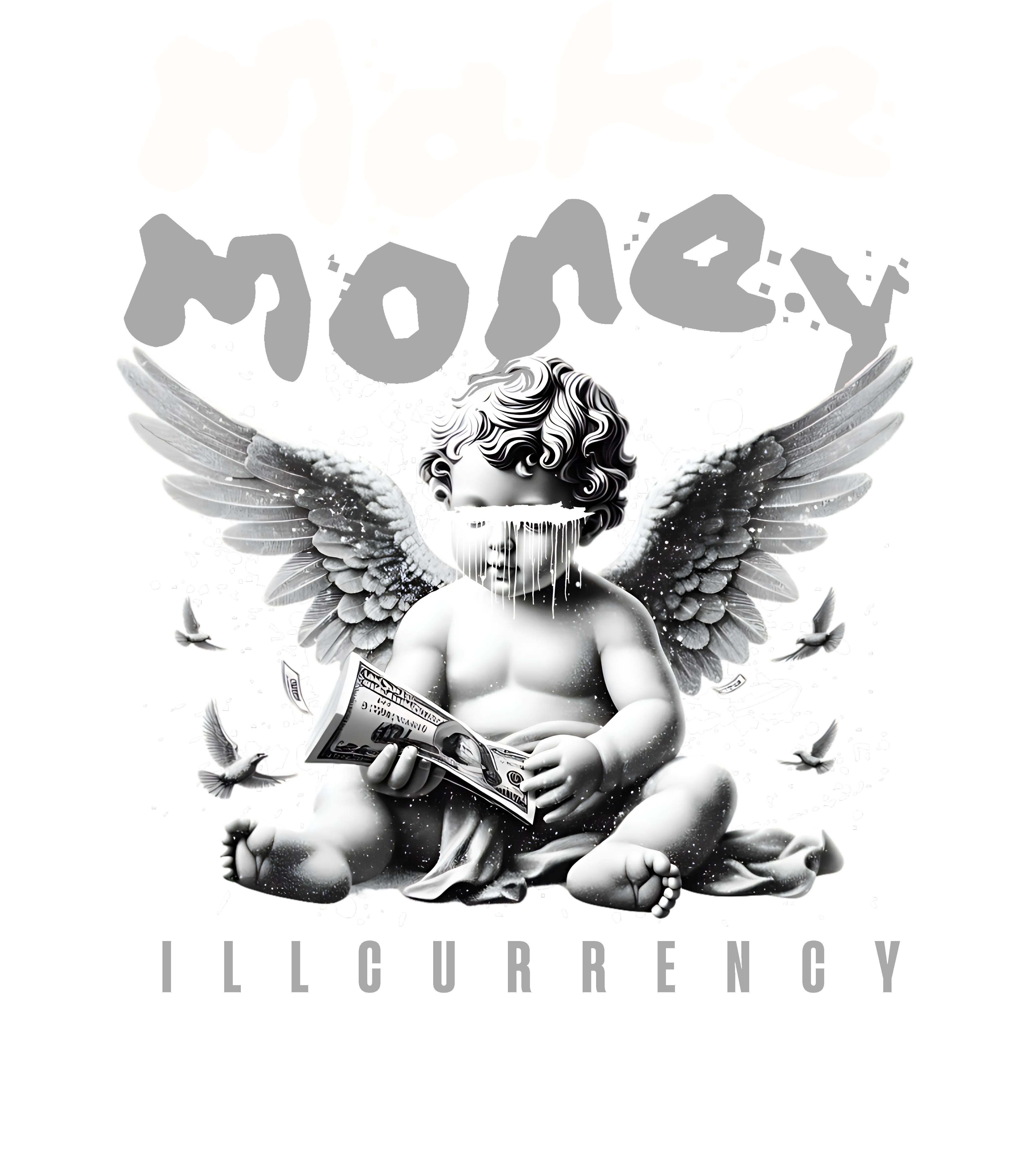 Air Jordan 4 Fear Pack Black T-Shirt (Make Money)| illcurrency