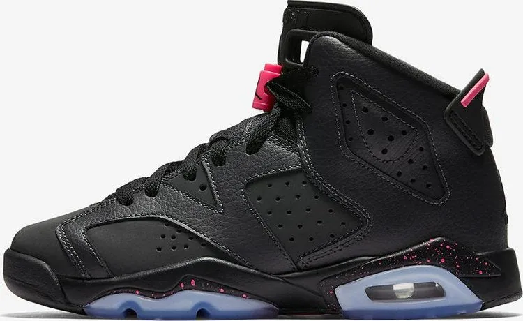 Air Jordan 6 Retro GS Hyper Pink sneakers, black