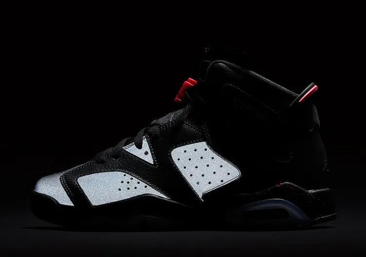 Air Jordan 6 Retro GS Hyper Pink sneakers, black