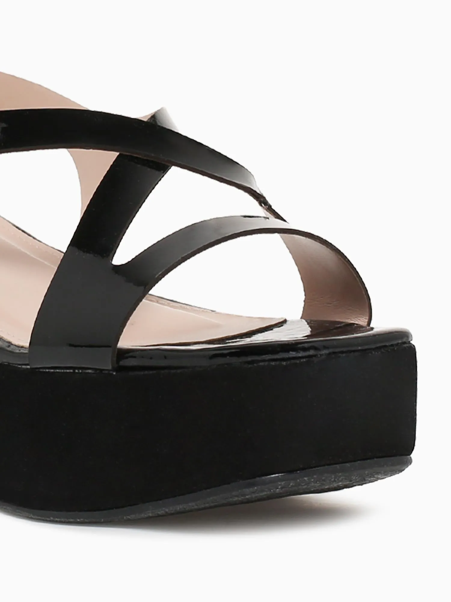 Alba Black Pat leather