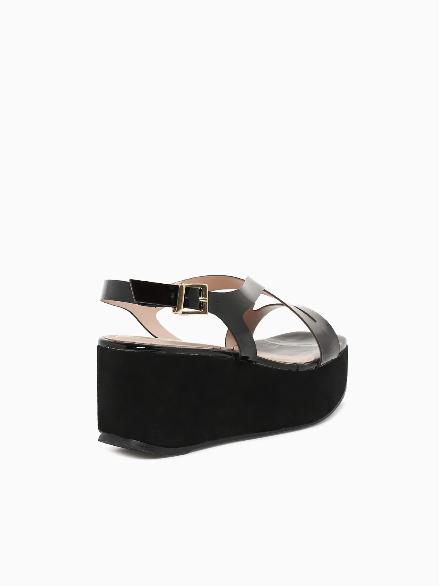 Alba Black Pat leather