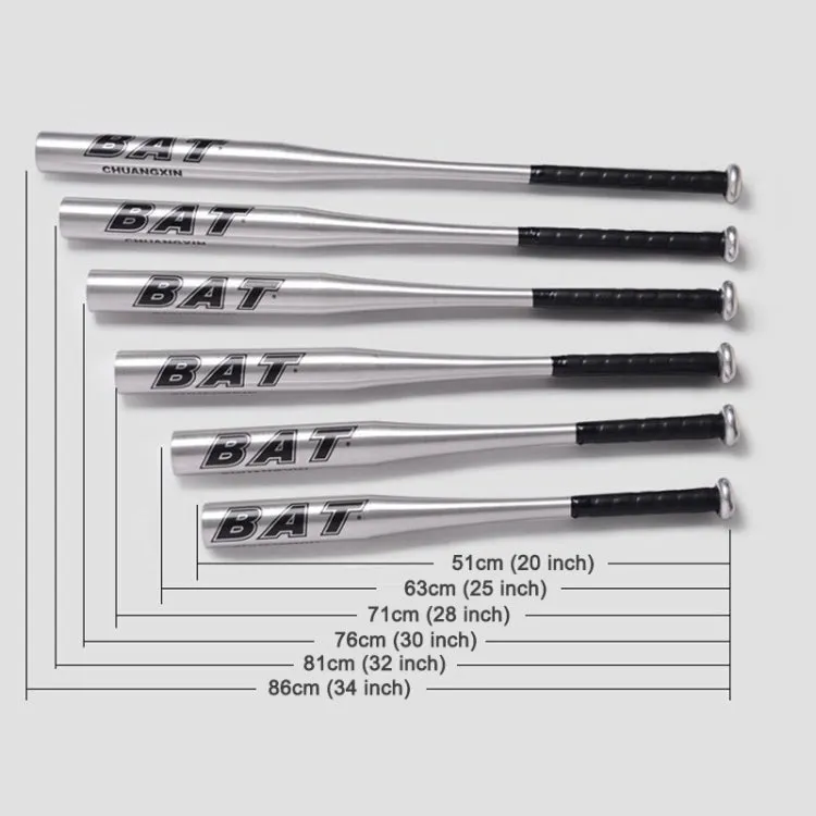 Aluminium Alloy Baseball Bat Of The Bit Softball Bats, Size:34 inch(85-86cm)(White)