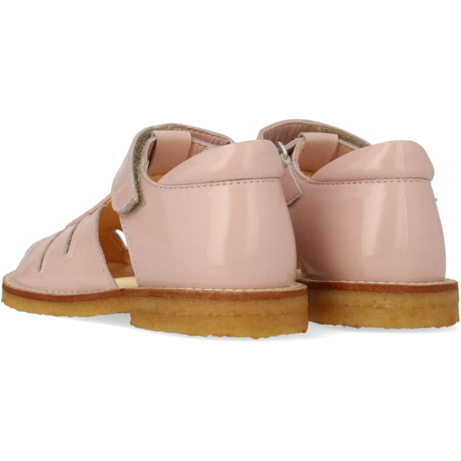 Angulus Rosebud/Rosebud Glitter Sandal with Drop Detail in Sparkling Glitter