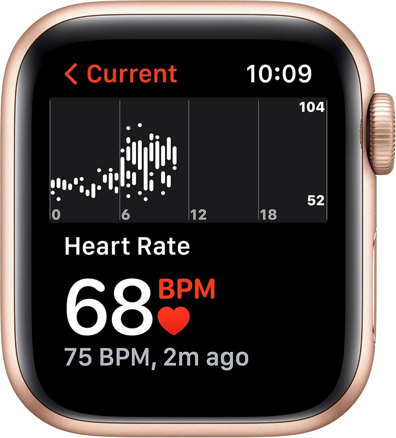 Apple Watch SE (2020, GPS, 40mm) Gold Aluminium Case with Starlight Sport Band