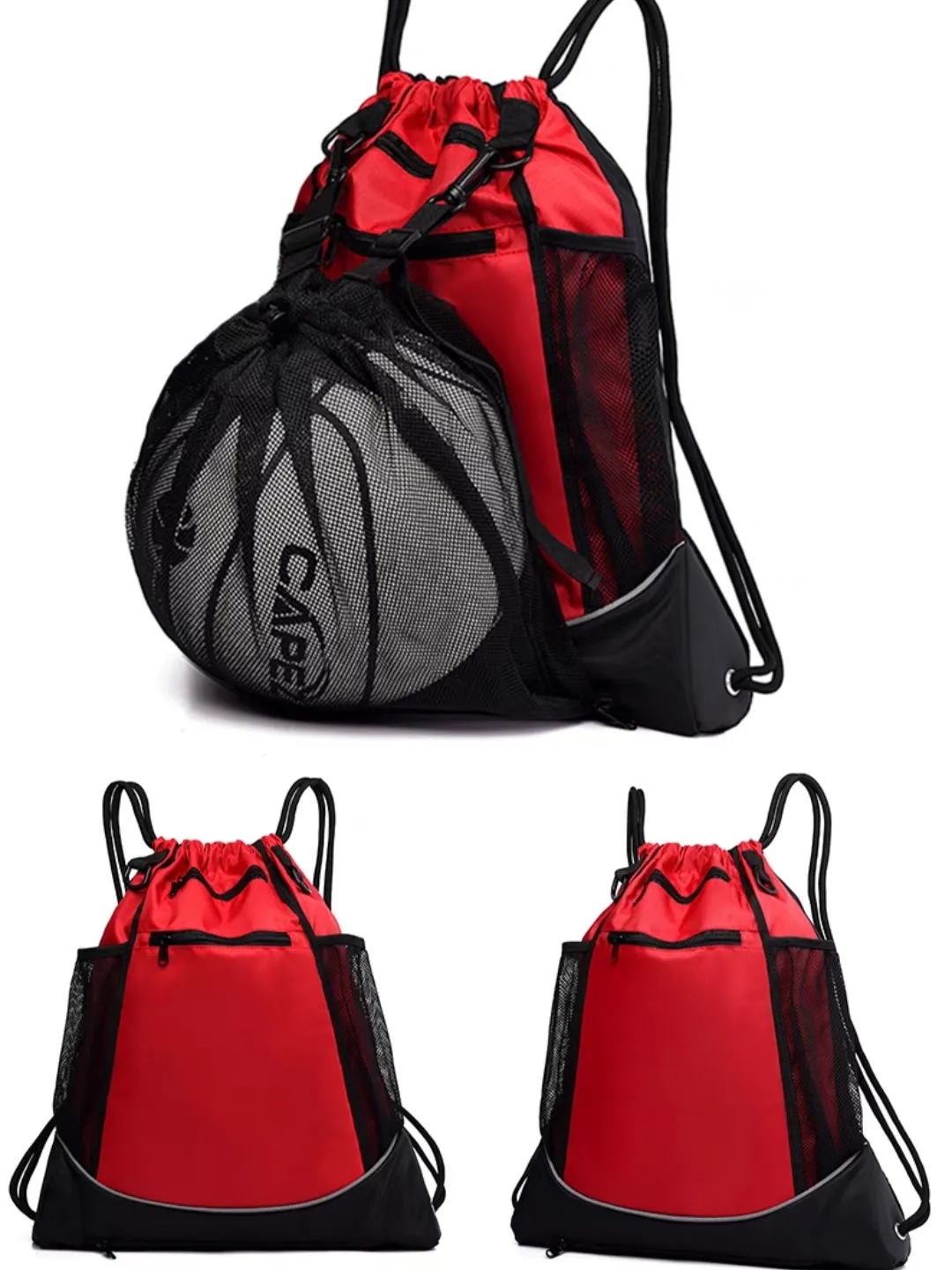 Basketball Backpack Sling Carrybag All Sports Gym Travel Bag Including Soccer, Volleyball, Football