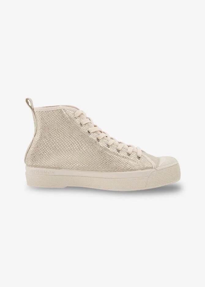 Bensimon Stella Hightop Shiny Snake Trainer