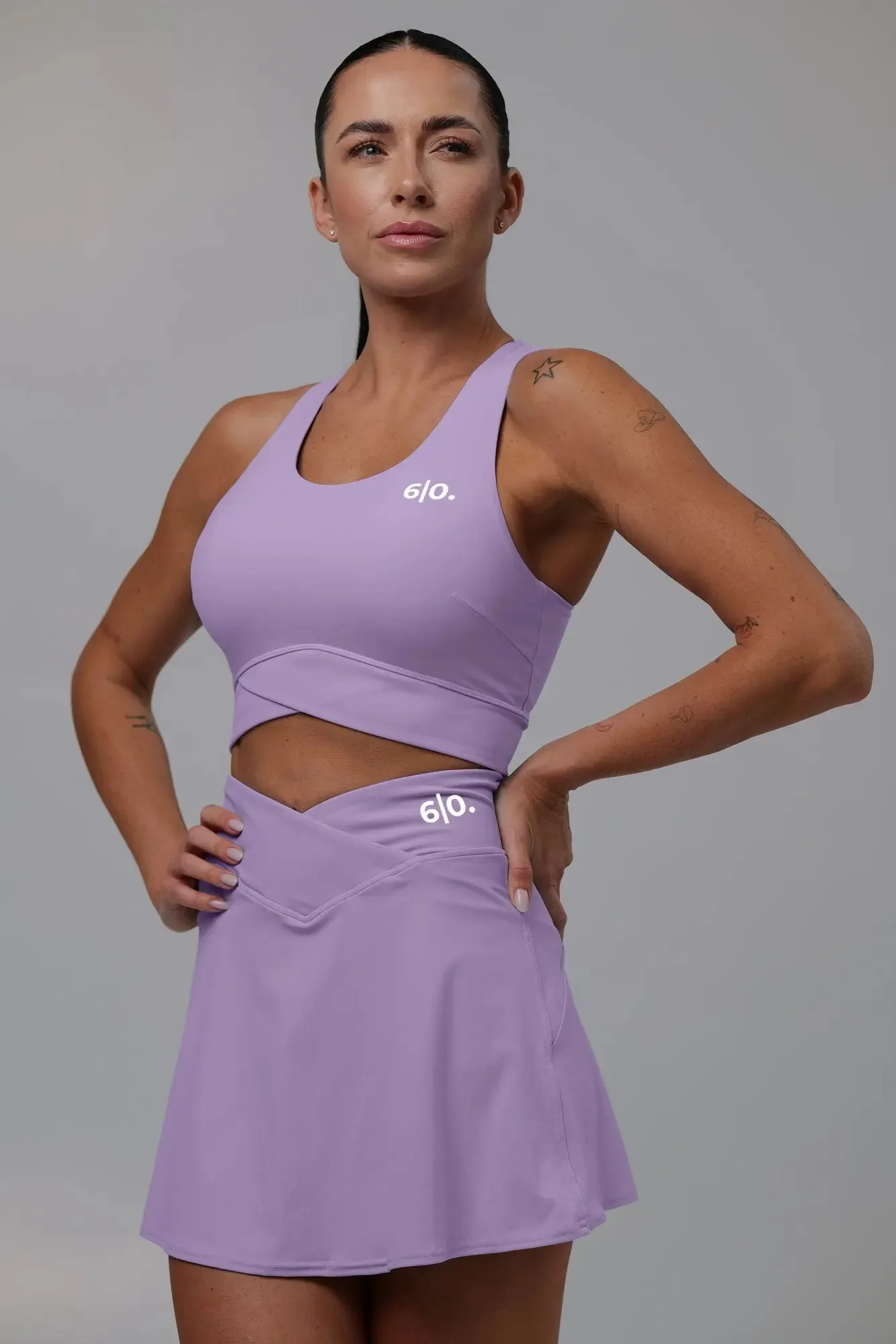 Black Slimming design bra and skirt set