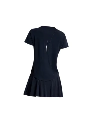 Black stretchy material shirt and skirt set (without bra)