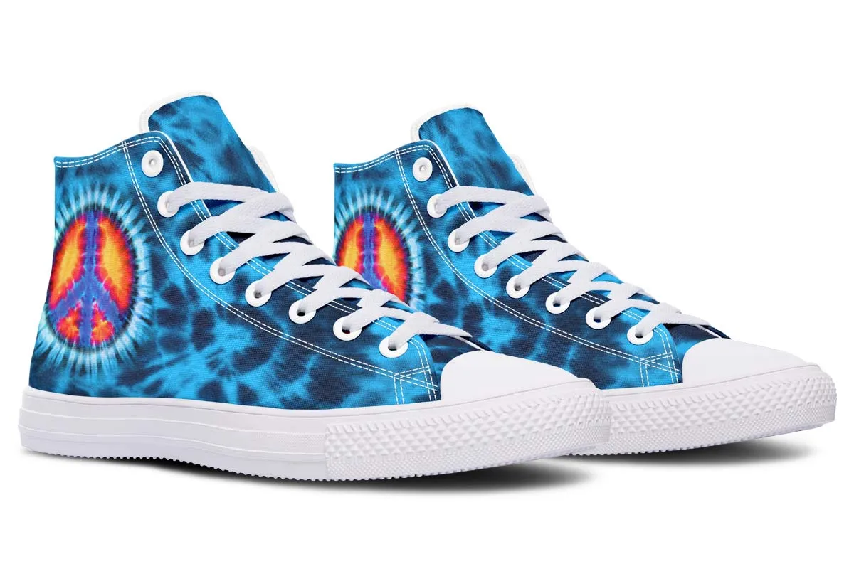 Blue Tie Dye Peace
