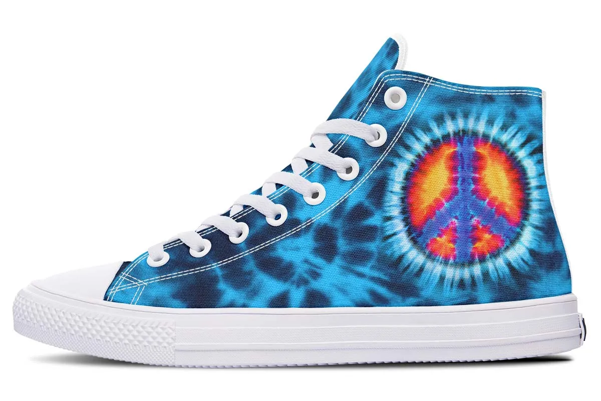 Blue Tie Dye Peace