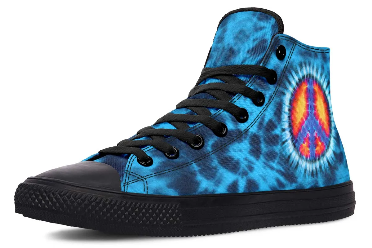 Blue Tie Dye Peace