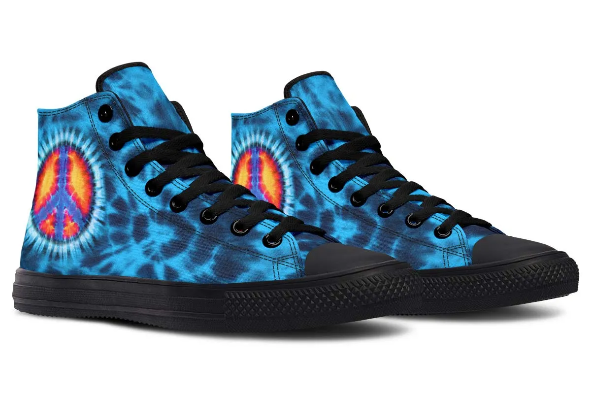 Blue Tie Dye Peace