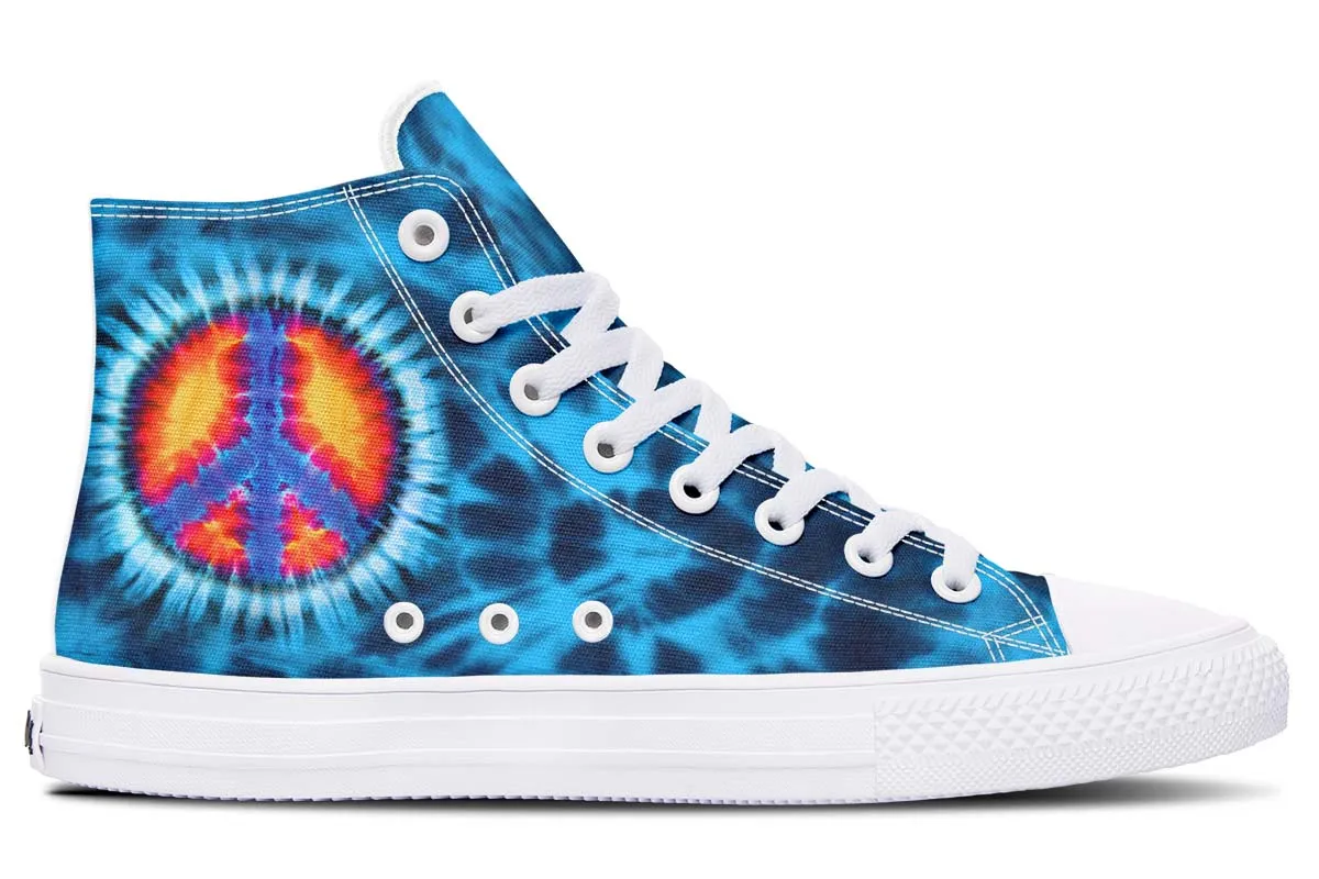 Blue Tie Dye Peace