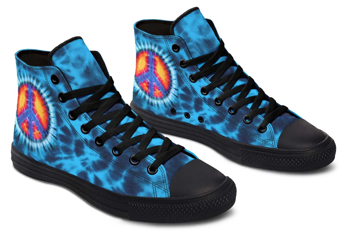 Blue Tie Dye Peace