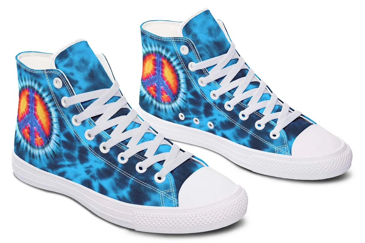 Blue Tie Dye Peace