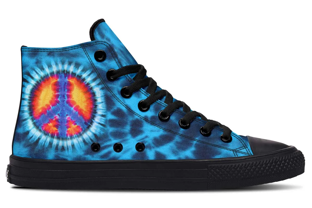 Blue Tie Dye Peace