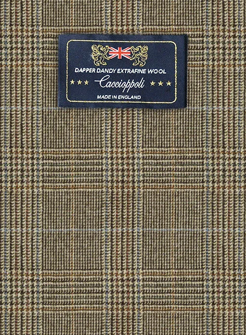Caccioppoli Dapper Dandy Batito Brown Wool Pants