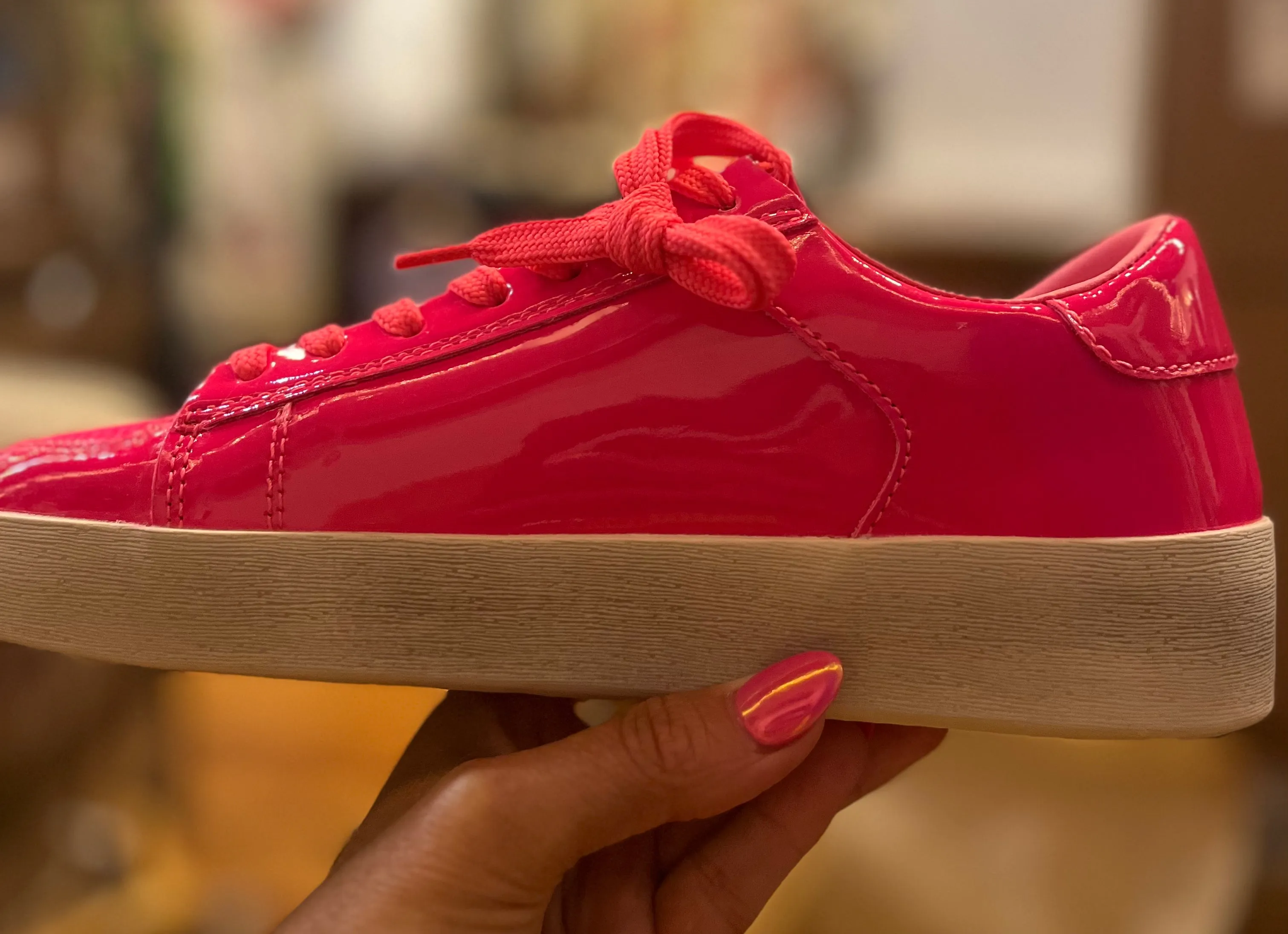 Candace Neon Pink Sneakers