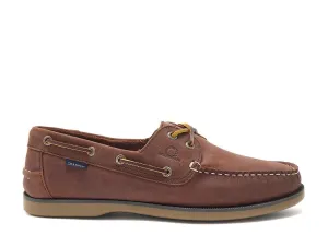 Chatham Leather Boat Shoes For Men - Whitstable in Burgundy, 6-15