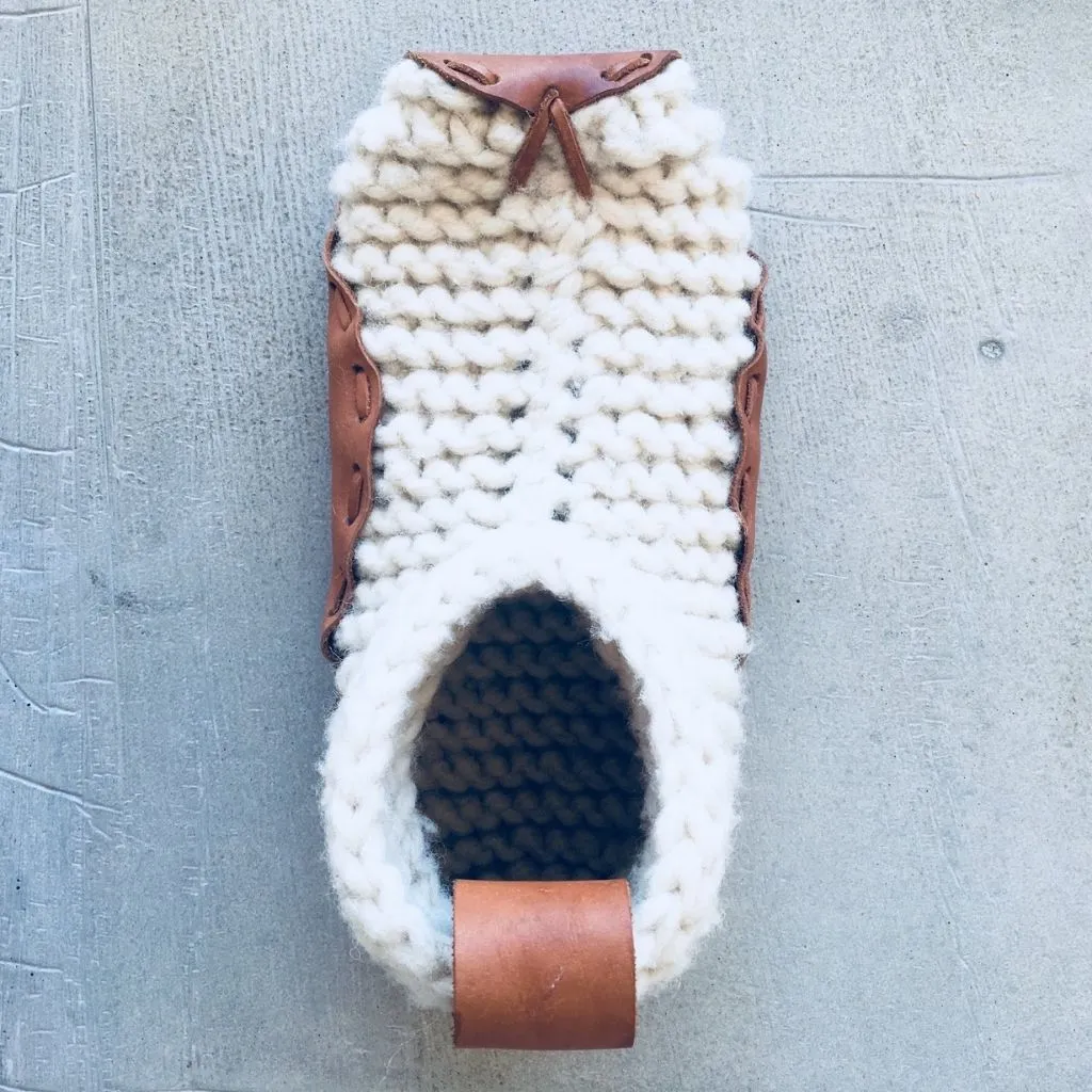 Chilote House Shoes   Organic Leather   Wool
