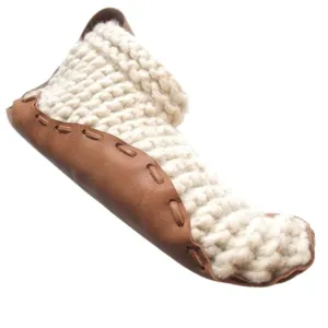 Chilote House Shoes   Organic Leather   Wool