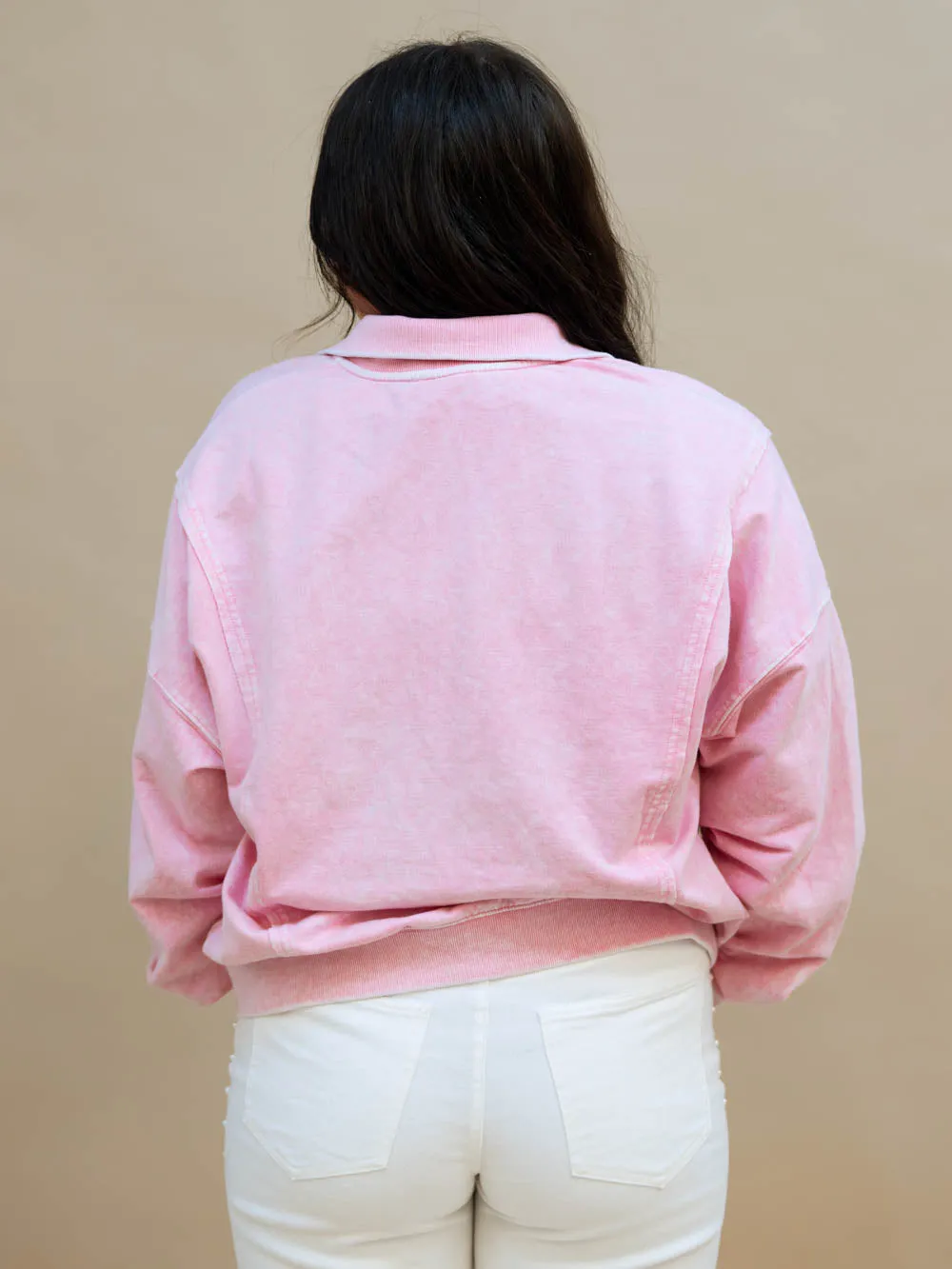 Chloe Long Sleeve Top - Pink