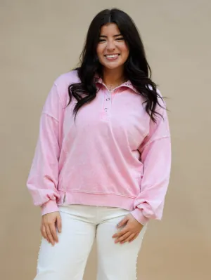 Chloe Long Sleeve Top - Pink