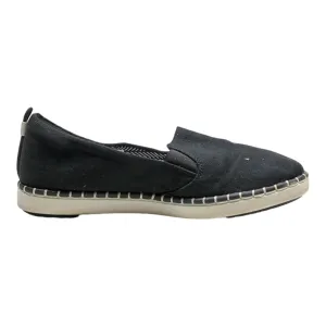 CLARKS Pump Shoes Black Canvas Womens UK 6.5