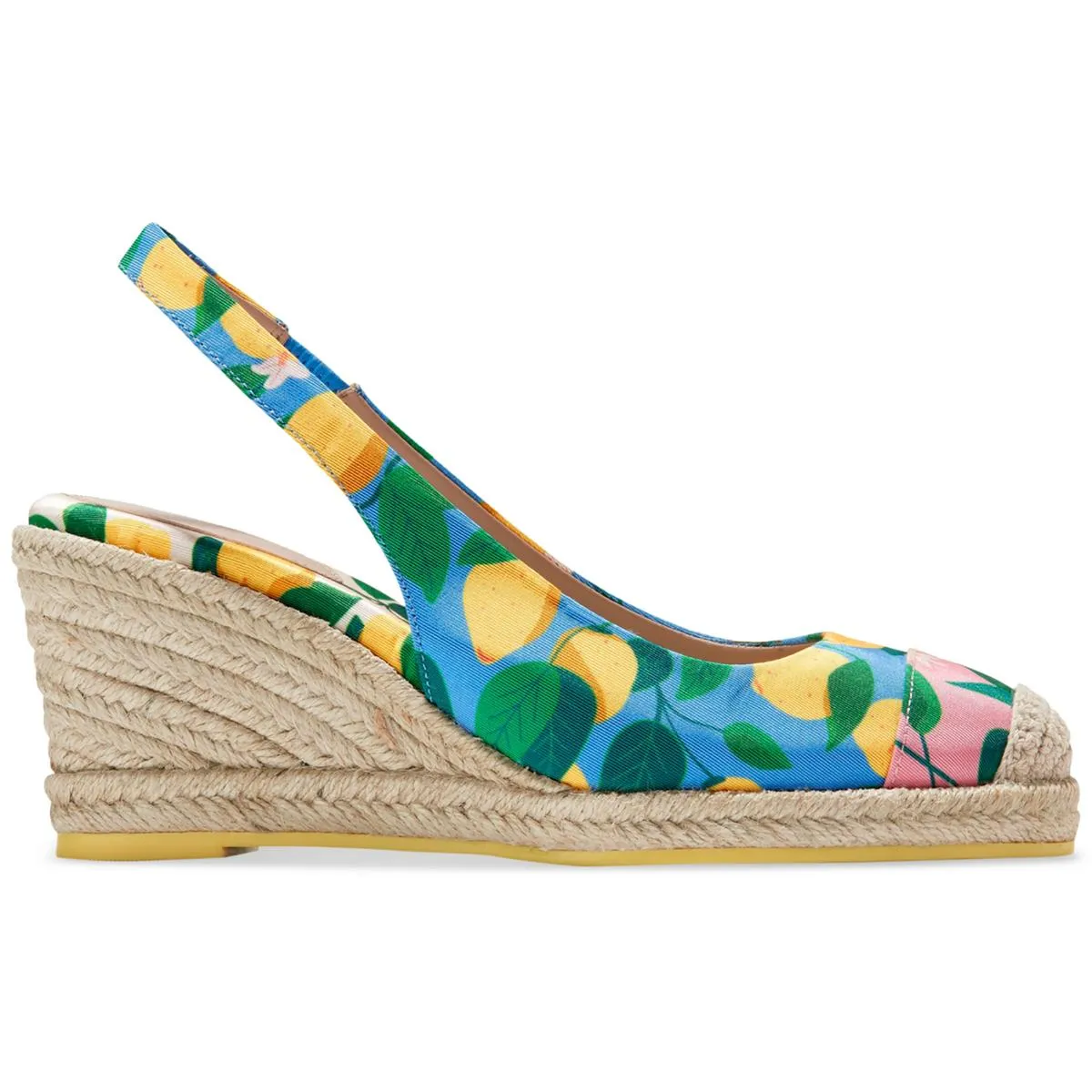 Cole Haan Womens Printed Slingback Espadrille Heels
