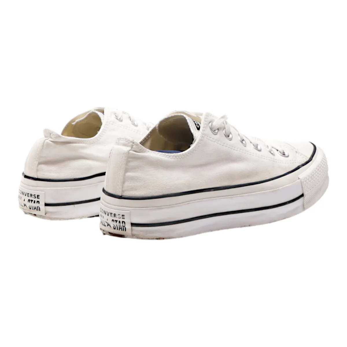 CONVERSE Chuck Taylor All Star 2018 Platform Trainers White Canvas Womens UK 6.5