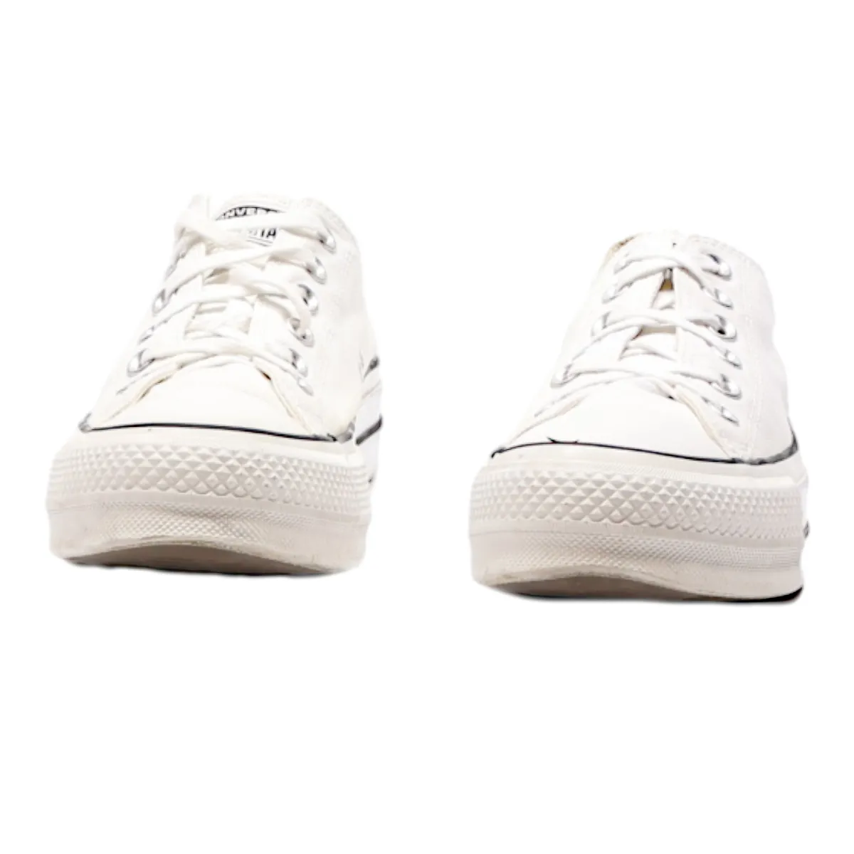 CONVERSE Chuck Taylor All Star 2018 Platform Trainers White Canvas Womens UK 6.5