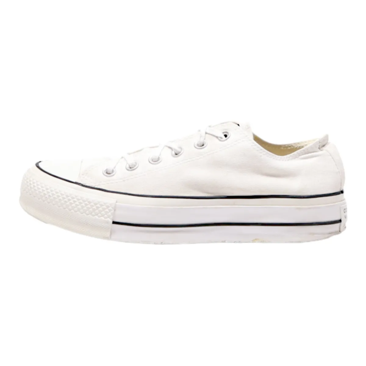 CONVERSE Chuck Taylor All Star 2018 Platform Trainers White Canvas Womens UK 6.5