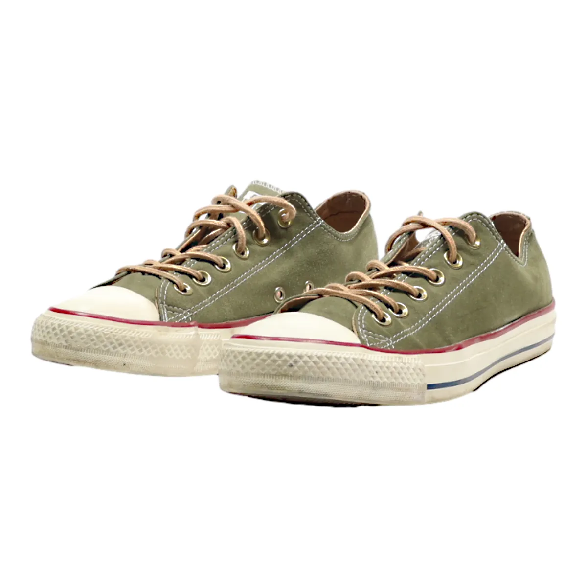 CONVERSE Chuck Taylor All Star 2019 Low Top Trainers Green Canvas Mens UK 6