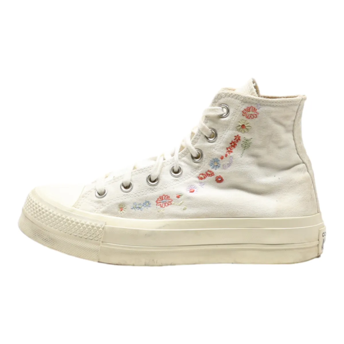 CONVERSE Chuck Taylor All Star 2022 Platform Trainers White Canvas Womens UK 6