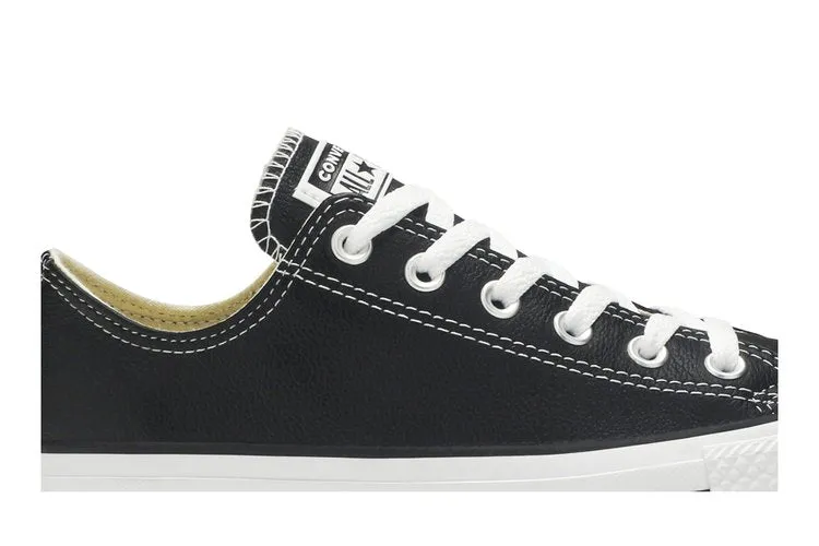 Converse Chuck Taylor All Star Leather Ox 'Black' Sneakers, black