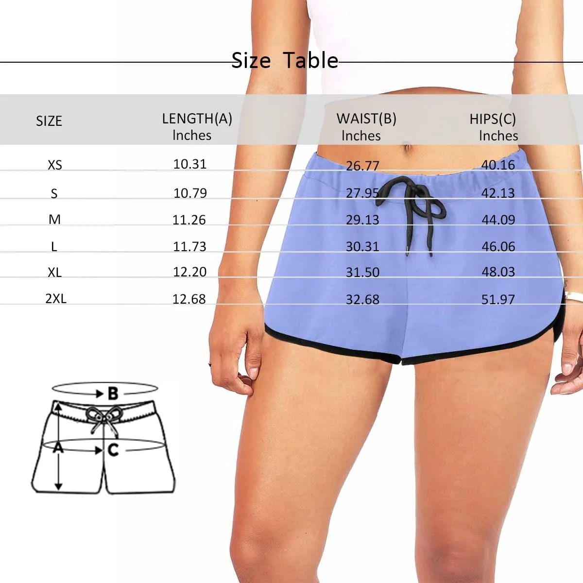 Custom Husband Face Red Lips White Background Board Shorts Swim Trunks Personalized Women's Casual Yoga Shorts