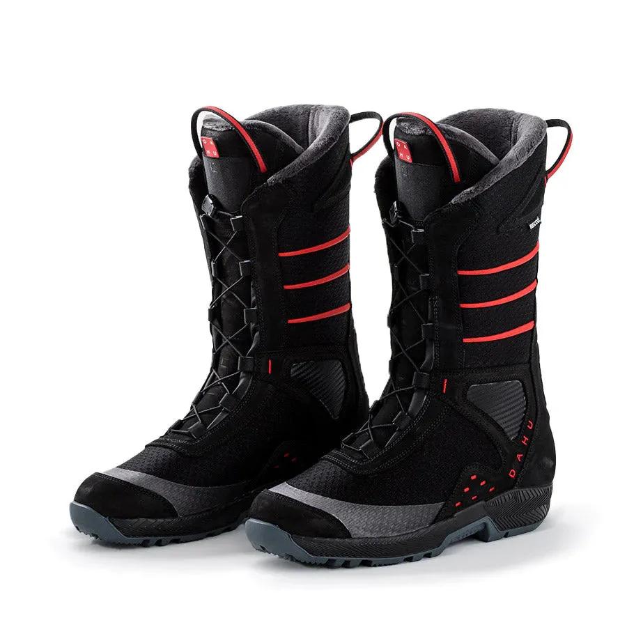DAHU Mens Ski Boots  - Écorce 01X (Basalt Black - Black - Red)