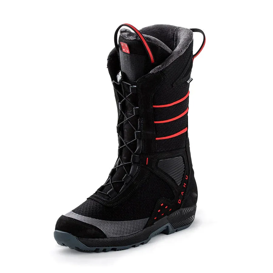 DAHU Mens Ski Boots  - Écorce 01X (Basalt Black - Black - Red)